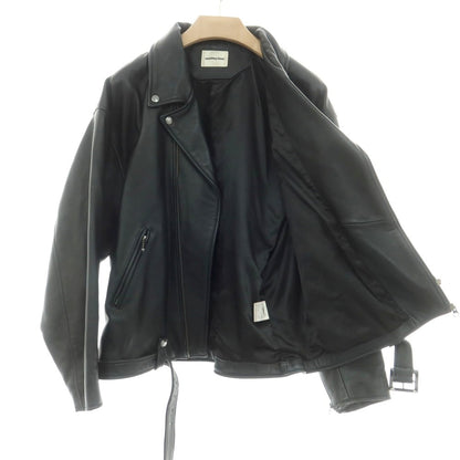 【中古】モンキータイム MONKEY TIME ラムレザー ライダースジャケット ブラック【 XL 】【 状態ランクC 】【 メンズ 】