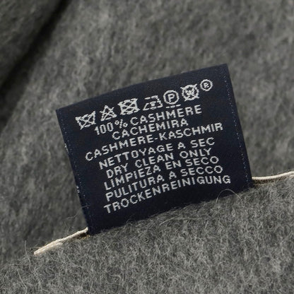 【中古】エルメス HERMES ウール マフラー ブラックxグレー【 状態ランクB 】【 ユニセックス 】