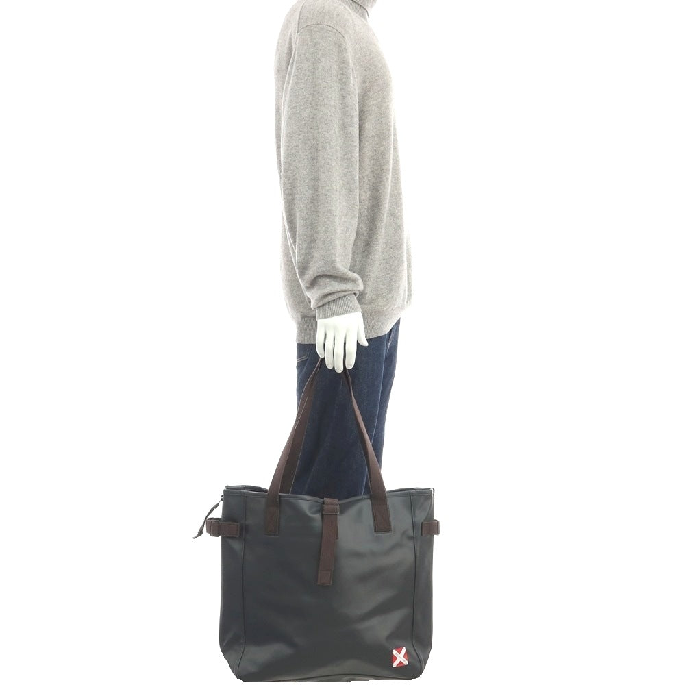 【SALE10%OFF/返品不可】【中古】ラゲッジレーベル LUGGAGE LABEL LINER PVC加工 レーヨン キャンバス トートバッグ ブラック【 状態ランクB 】【 メンズ 】