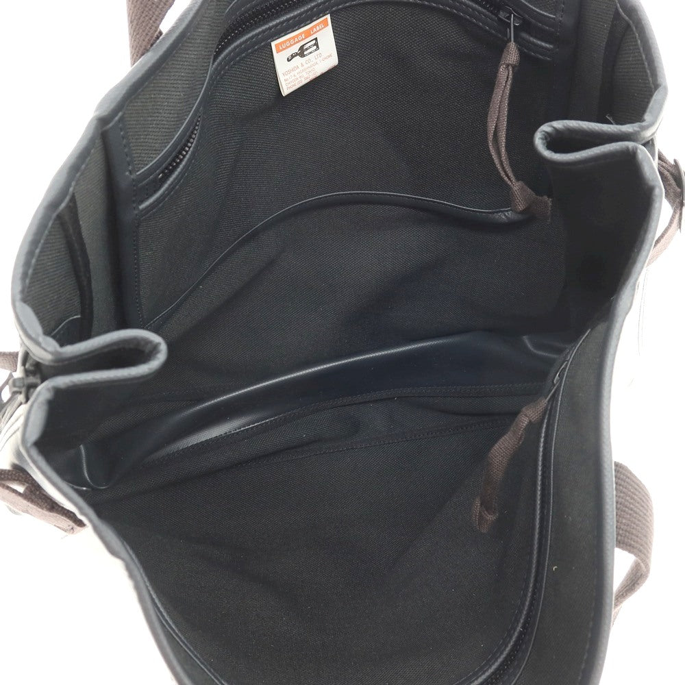 【SALE10%OFF/返品不可】【中古】ラゲッジレーベル LUGGAGE LABEL LINER PVC加工 レーヨン キャンバス トートバッグ ブラック【 状態ランクB 】【 メンズ 】