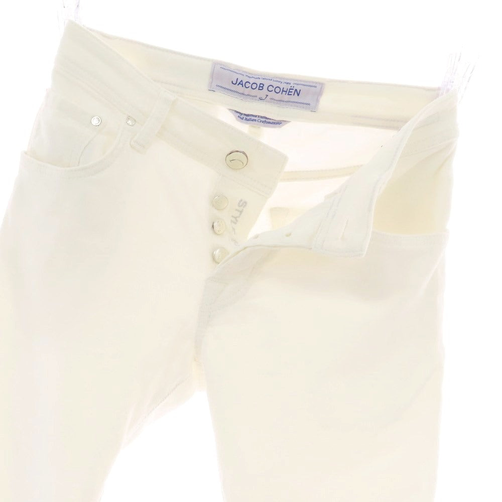 【中古】ヤコブコーエン JACOB COHEN J622 ストレッチコットン 細畝 コーデュロイパンツ ホワイト【 28 】【 状態ランクB 】【 メンズ 】