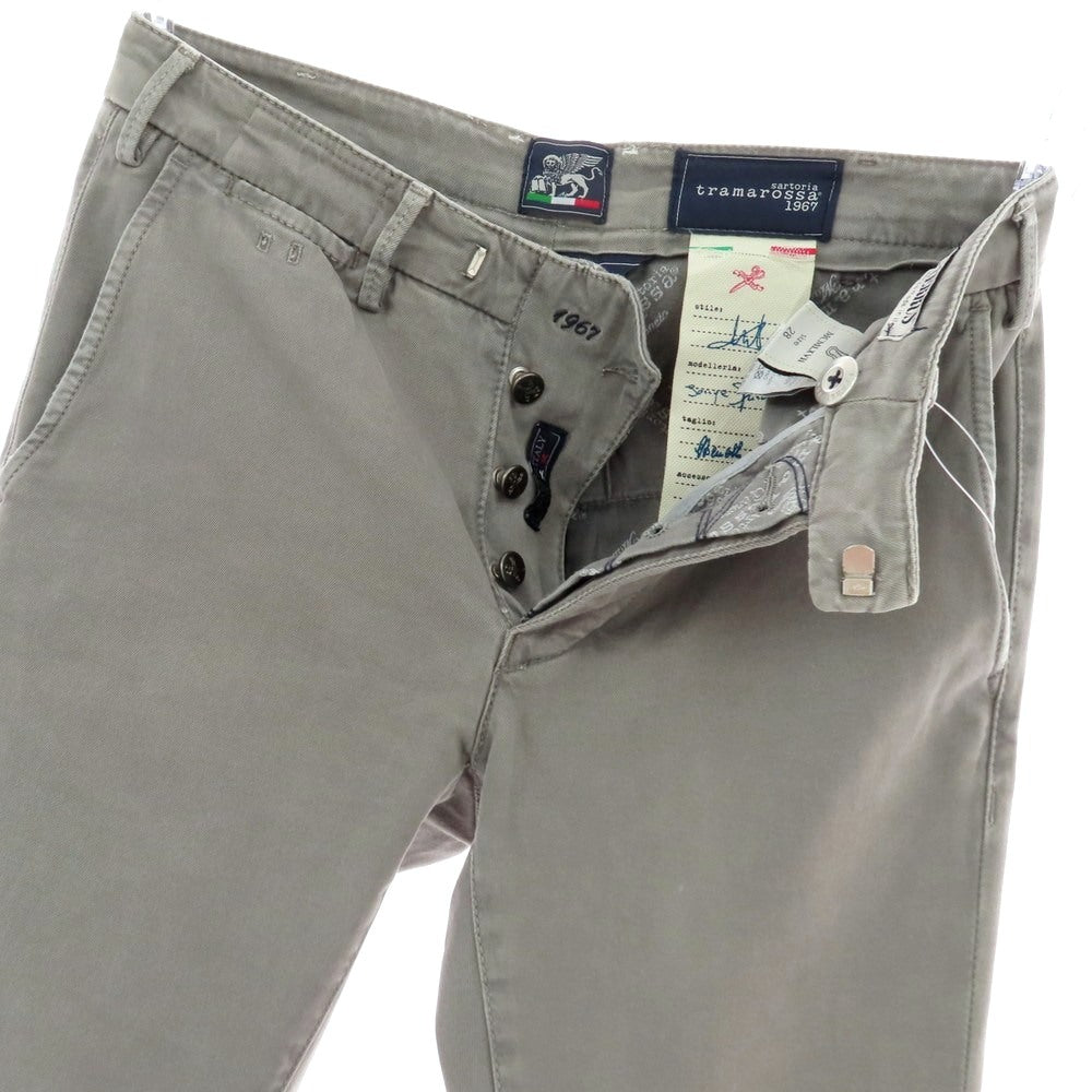 【中古】トラマロッサ Tramarossa LUIS ストレッチコットン カジュアルスラックスパンツ グレー【 28 】【 状態ランクB 】【 メンズ 】
