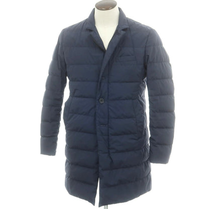 【中古】ヘルノ Herno ポリエステル ダウンコート ネイビー【 50 】【 状態ランクD 】【 メンズ 】