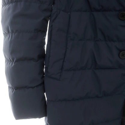 【中古】ヘルノ Herno ポリエステル ダウンコート ネイビー【 50 】【 状態ランクD 】【 メンズ 】