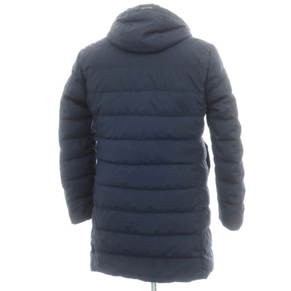【中古】ヘルノ Herno ポリエステル ダウンコート ネイビー【 50 】【 状態ランクD 】【 メンズ 】