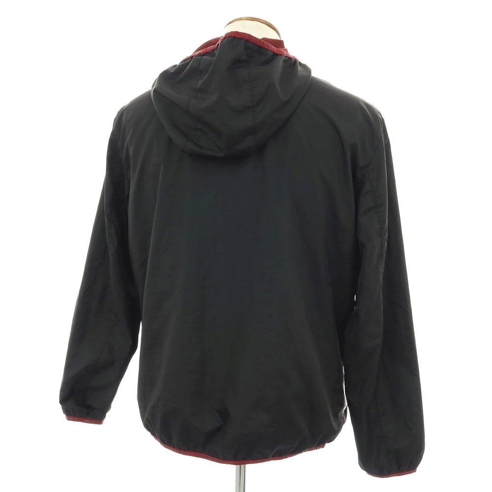 【中古】アルマーニ エクスチェンジ A/X ARMANI EXCHANGE リバーシブル ポリエステル フーデッドブルゾン ブラックxマルーン【 M 】【 状態ランクC 】【 メンズ 】
