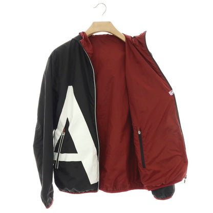 【中古】アルマーニ エクスチェンジ A/X ARMANI EXCHANGE リバーシブル ポリエステル フーデッドブルゾン ブラックxマルーン【 M 】【 状態ランクC 】【 メンズ 】