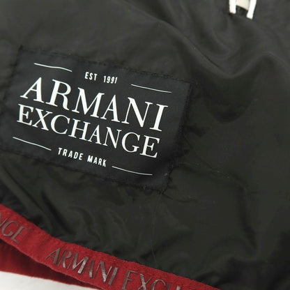 【中古】アルマーニ エクスチェンジ A/X ARMANI EXCHANGE リバーシブル ポリエステル フーデッドブルゾン ブラックxマルーン【 M 】【 状態ランクC 】【 メンズ 】