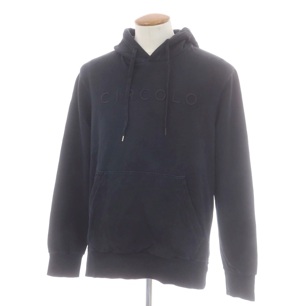 【中古】チルコロ1901 CIRCOLO 1901 スウェット プルオーバー パーカー ブラック【 M 】【 状態ランクC 】【 メンズ 】