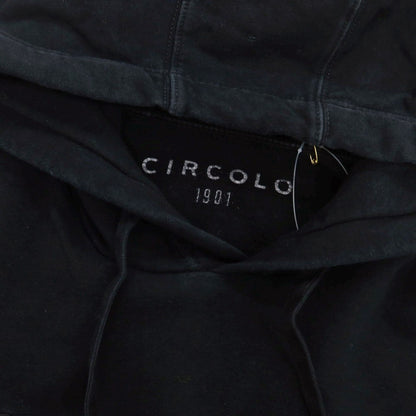 【中古】チルコロ1901 CIRCOLO 1901 スウェット プルオーバー パーカー ブラック【 M 】【 状態ランクC 】【 メンズ 】