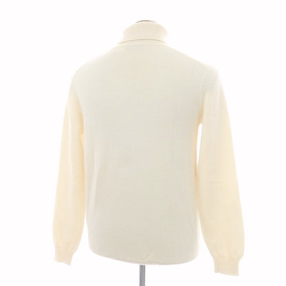 【中古】ロベルトコリーナ ROBERTO COLLINA ウール タートルネックニット オフホワイト【 50 】【 状態ランクC 】【 メンズ 】