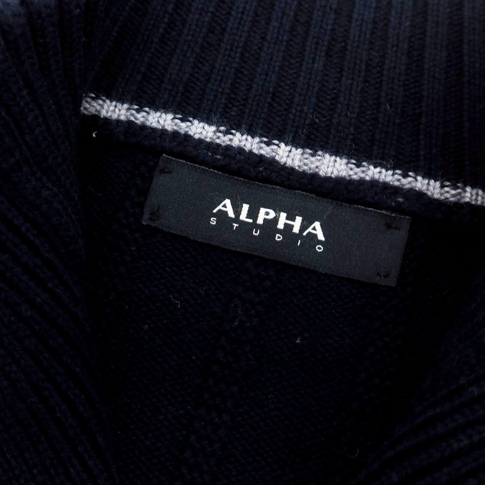 【中古】アルファスタジオ ALPHA STUDIO ウール ダークネイビー【 46 】【 状態ランクB 】【 メンズ 】