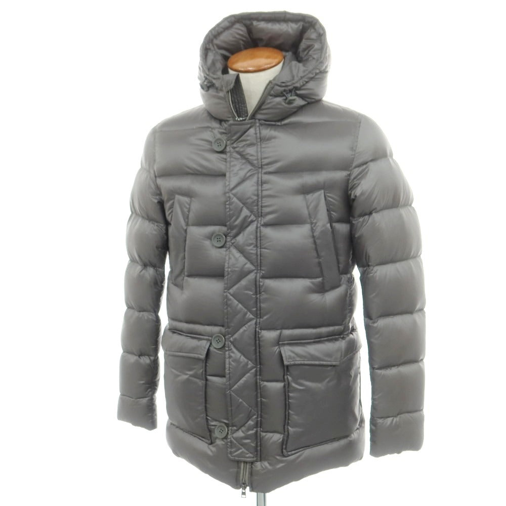 【中古】ヘルノ Herno ナイロン ダウンコート グレー系【 46 】【 状態ランクB 】【 メンズ 】