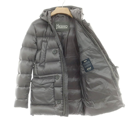 【中古】ヘルノ Herno ナイロン ダウンコート グレー系【 46 】【 状態ランクB 】【 メンズ 】