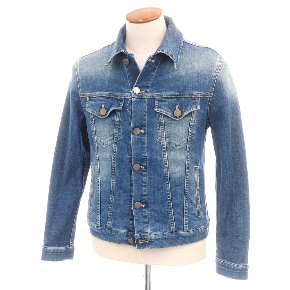 【中古】ヤコブコーエン JACOB COHEN J8032 ストレッチコットン デニムジャケット ブルー【 M 】【 状態ランクB 】【 メンズ 】