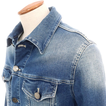 【中古】ヤコブコーエン JACOB COHEN J8032 ストレッチコットン デニムジャケット ブルー【 M 】【 状態ランクB 】【 メンズ 】