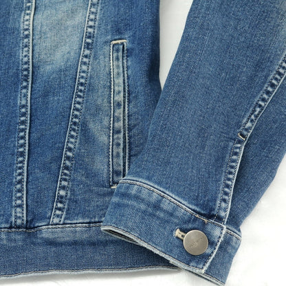 【中古】ヤコブコーエン JACOB COHEN J8032 ストレッチコットン デニムジャケット ブルー【 M 】【 状態ランクB 】【 メンズ 】