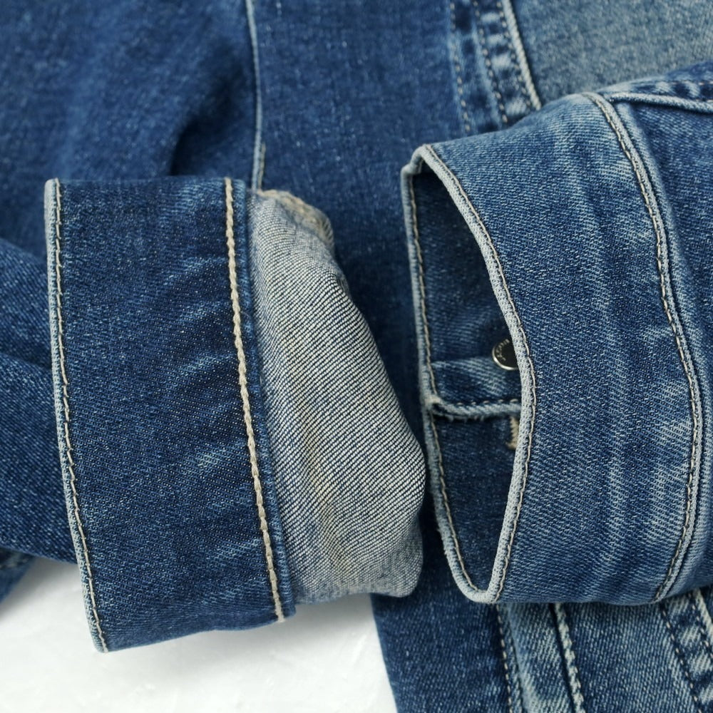 【中古】ヤコブコーエン JACOB COHEN J8032 ストレッチコットン デニムジャケット ブルー【 M 】【 状態ランクB 】【 メンズ 】