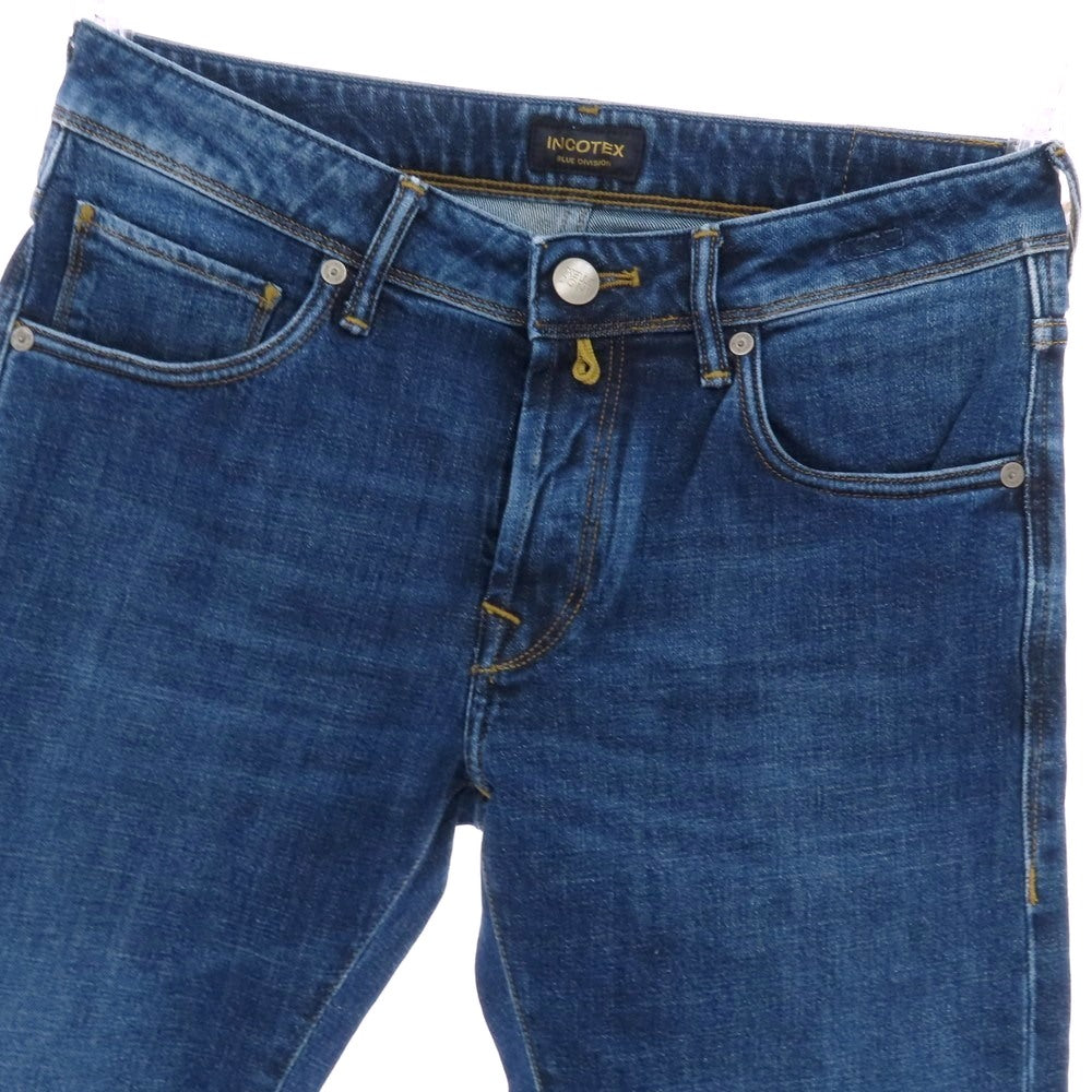 【中古】インコテックス ブルーディヴィジョン INCOTEX BLUE DIVISION ストレッチコットン デニムパンツ ジーンズ ネイビー【 30 】【 状態ランクB 】【 メンズ 】