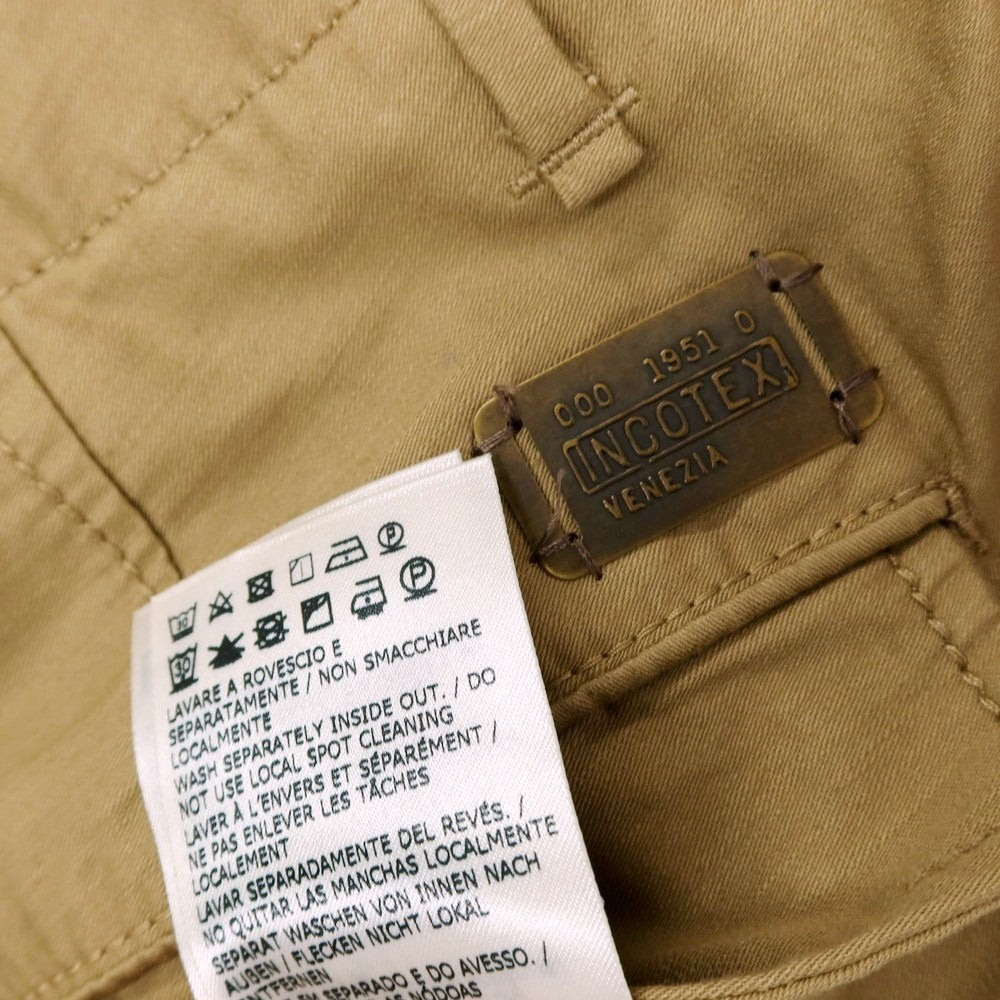 【中古】インコテックス INCOTEX コットン カジュアルスラックスパンツ ベージュ【サイズ32】【 状態ランクB 】【 メンズ 】