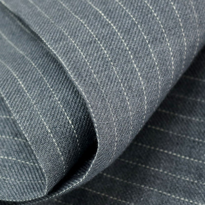 【中古】ブルネロクチネリ Brunello Cucinelli リネン ピンストライプ カジュアルスラックスパンツ グレー【サイズ48】【 状態ランクB 】【 メンズ 】