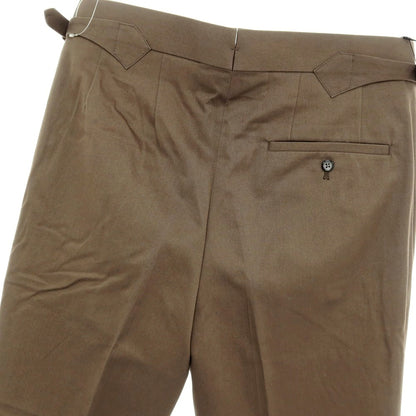 【中古】フミヤ ヒラノ ザ トラウザーズ Fumiya Hirano THE TROUSERS REGENT コットン カジュアルスラックスパンツ ブラウン【 38 】【 状態ランクA 】【 メンズ 】[APD]