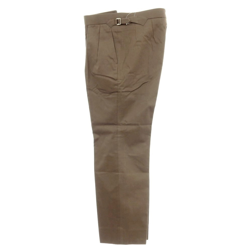 【中古】フミヤ ヒラノ ザ トラウザーズ Fumiya Hirano THE TROUSERS REGENT コットン カジュアルスラックスパンツ ブラウン【 38 】【 状態ランクA 】【 メンズ 】[APD]