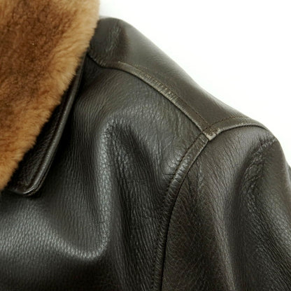 【中古】ロンギ LONGHI BARNEYS NEW YORK別注 レザー ステンカラーコート ダークブラウン【 48 】【 状態ランクB 】【 メンズ 】