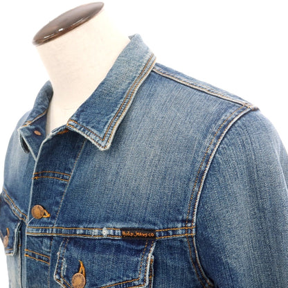 【中古】ヌーディージーンズ Nudie Jeans PERRY ストレッチコットン デニムジャケット ブルー【 L 】【 状態ランクC 】【 メンズ 】