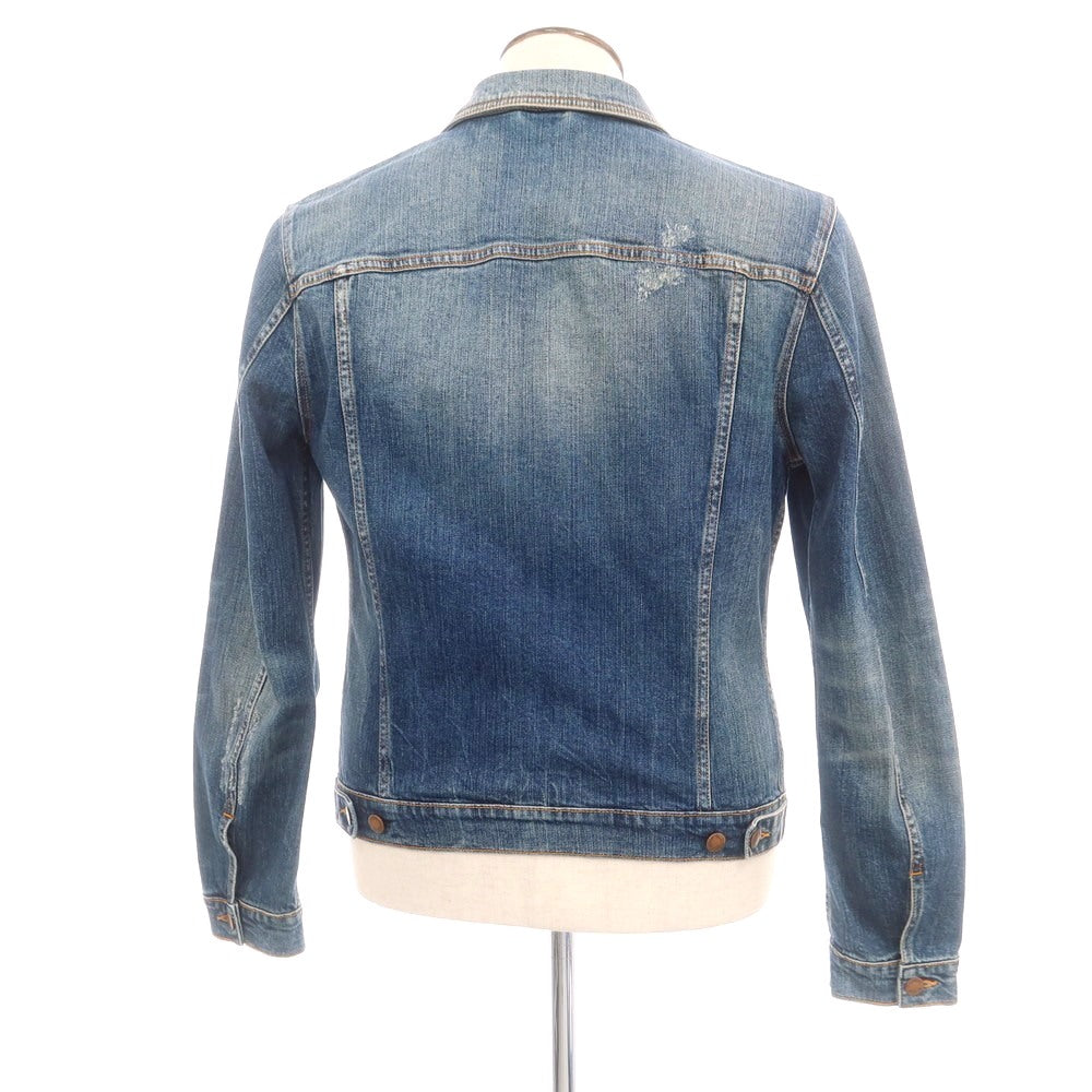 【中古】ヌーディージーンズ Nudie Jeans PERRY ストレッチコットン デニムジャケット ブルー【 L 】【 状態ランクC 】【 メンズ 】