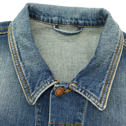 【中古】ヌーディージーンズ Nudie Jeans PERRY ストレッチコットン デニムジャケット ブルー【 L 】【 状態ランクC 】【 メンズ 】