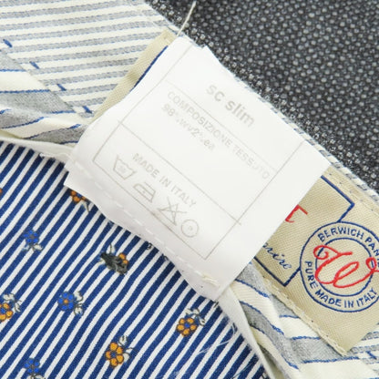 【中古】ベルウィッチ BERWICH ストレッチウール ドレススラックスパンツ ダークグレー【 50 】【 状態ランクB 】【 メンズ 】