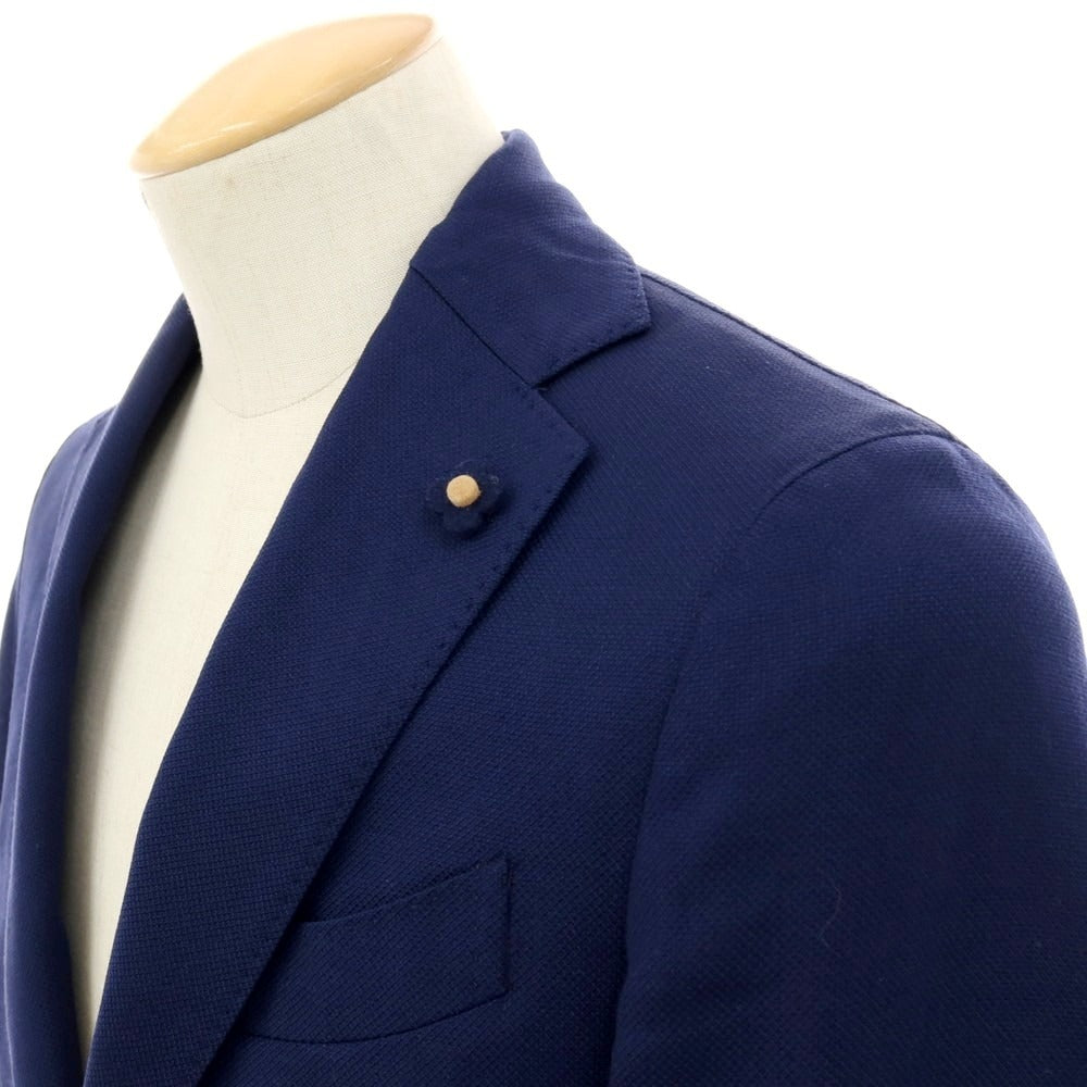 【中古】ラルディーニ LARDINI ウール テーラードジャケット ネイビー【 サイズ42 】【 状態ランクC 】【 メンズ 】 [BPD]