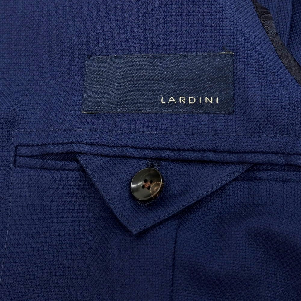 【中古】ラルディーニ LARDINI ウール テーラードジャケット ネイビー【 サイズ42 】【 状態ランクC 】【 メンズ 】 [BPD]