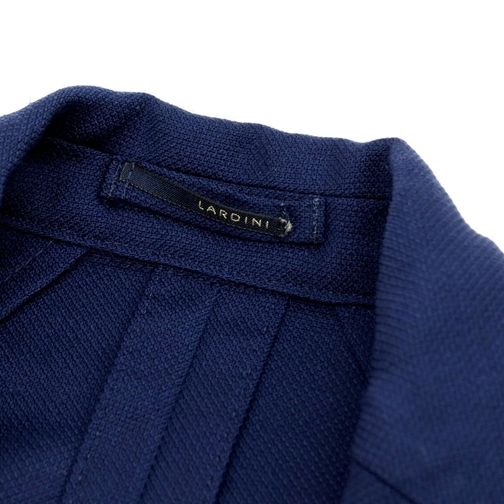 【中古】ラルディーニ LARDINI ウール テーラードジャケット ネイビー【 サイズ42 】【 状態ランクC 】【 メンズ 】 [BPD]
