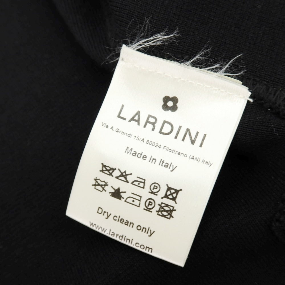 【中古】ラルディーニ LARDINI コットン ダブル ニットジャケット ブラック【サイズS】【 状態ランクB 】【 メンズ 】
