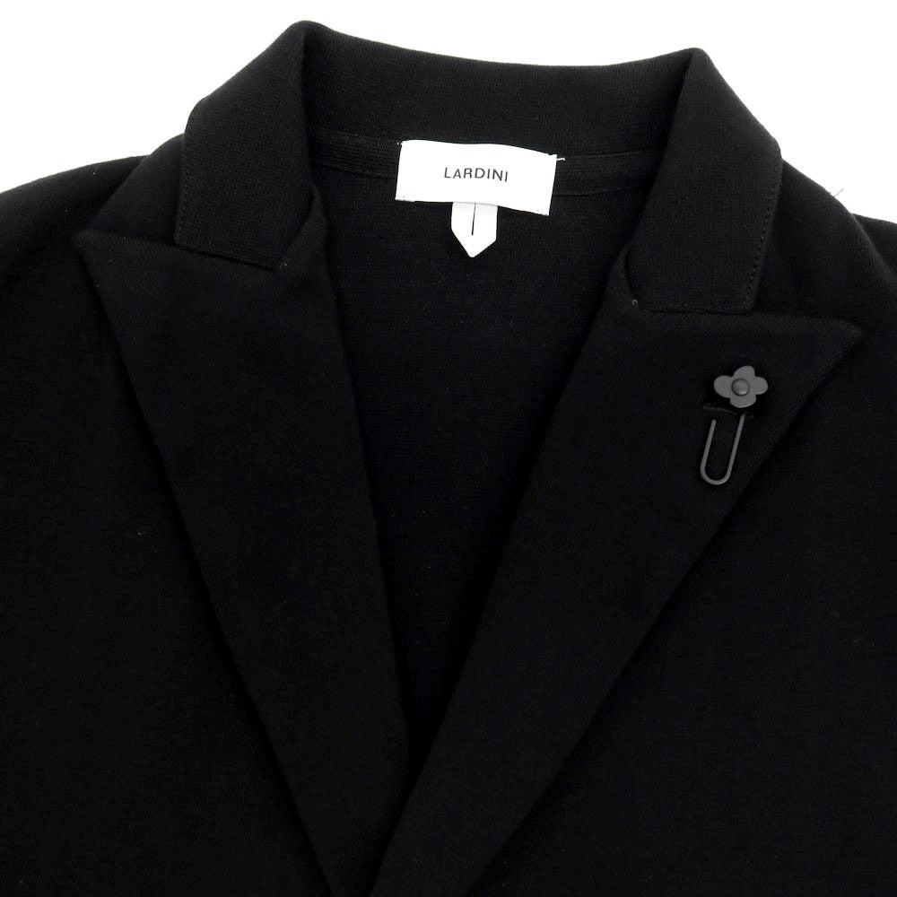 【中古】ラルディーニ LARDINI コットン ダブル ニットジャケット ブラック【サイズS】【 状態ランクB 】【 メンズ 】