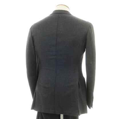 【中古】アルフォンソ シリカ Alfonso Sirica カシミヤシルク 3つボタンスーツ チャコールグレー【 46 】【 状態ランクA 】【 メンズ 】