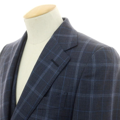 【中古】ダンヒル Dunhill ウールシルク 2つボタンスーツ ネイビー【 44 】【 状態ランクA 】【 メンズ 】