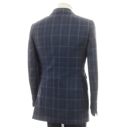 【中古】ダンヒル Dunhill ウールシルク 2つボタンスーツ ネイビー【 44 】【 状態ランクA 】【 メンズ 】