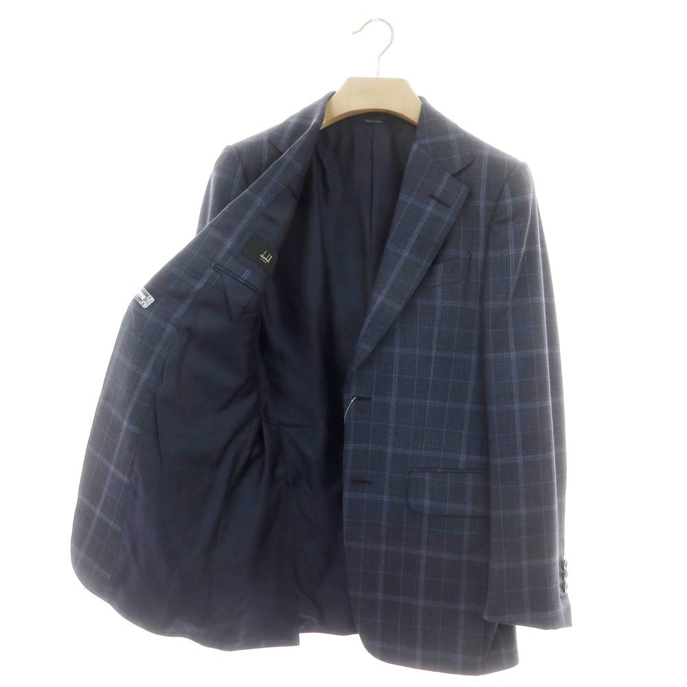 【中古】ダンヒル Dunhill ウールシルク 2つボタンスーツ ネイビー【 44 】【 状態ランクA 】【 メンズ 】