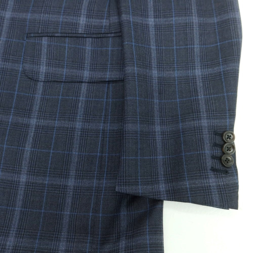 【中古】ダンヒル Dunhill ウールシルク 2つボタンスーツ ネイビー【 44 】【 状態ランクA 】【 メンズ 】