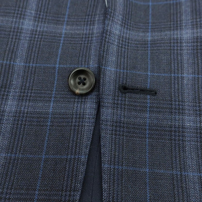 【中古】ダンヒル Dunhill ウールシルク 2つボタンスーツ ネイビー【 44 】【 状態ランクA 】【 メンズ 】