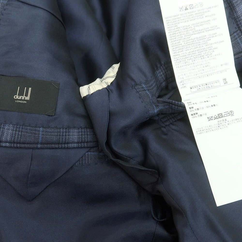 【中古】ダンヒル Dunhill ウールシルク 2つボタンスーツ ネイビー【 44 】【 状態ランクA 】【 メンズ 】