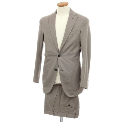 【中古】ロロピアーナ Loro Piana コットン 2つボタンスーツ グレージュ【サイズ46】【 状態ランクC 】【 メンズ 】