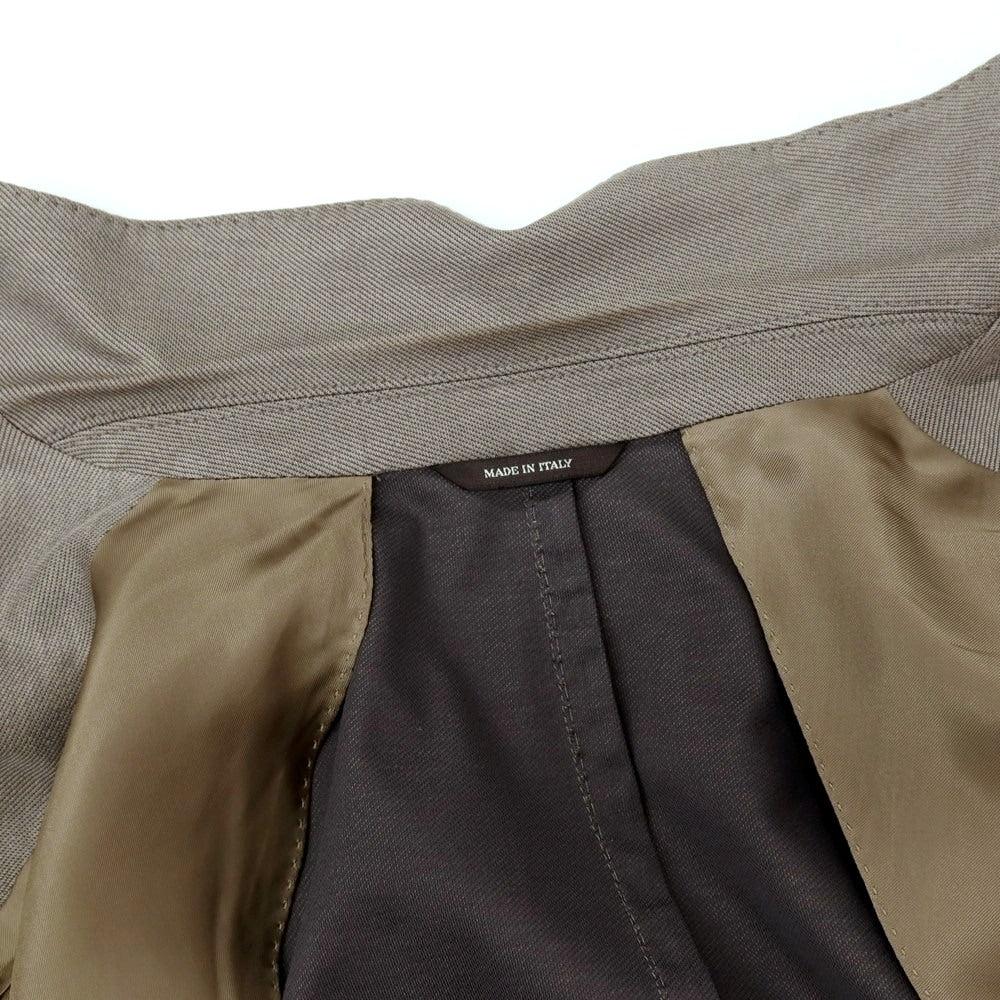 【中古】ロロピアーナ Loro Piana コットン 2つボタンスーツ グレージュ【サイズ46】【 状態ランクC 】【 メンズ 】