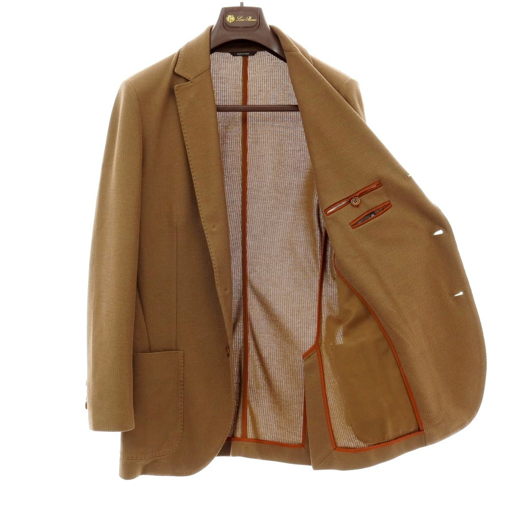 【中古】ロロピアーナ Loro Piana コットンシルクジャージー カジュアルジャケット ブラウン【サイズ46】【 状態ランクB 】【 メンズ 】