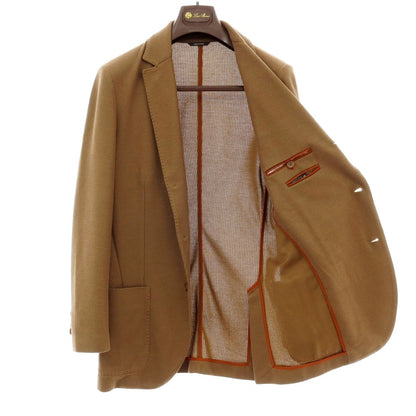 【中古】ロロピアーナ Loro Piana コットンシルクジャージー カジュアルジャケット ブラウン【サイズ46】【 状態ランクB 】【 メンズ 】