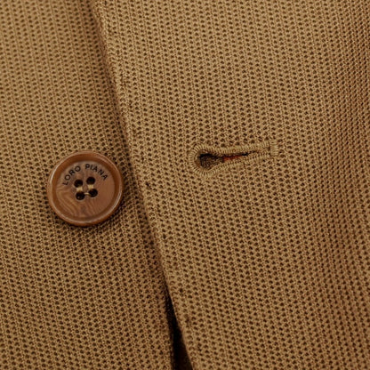 【中古】ロロピアーナ Loro Piana コットンシルクジャージー カジュアルジャケット ブラウン【サイズ46】【 状態ランクB 】【 メンズ 】