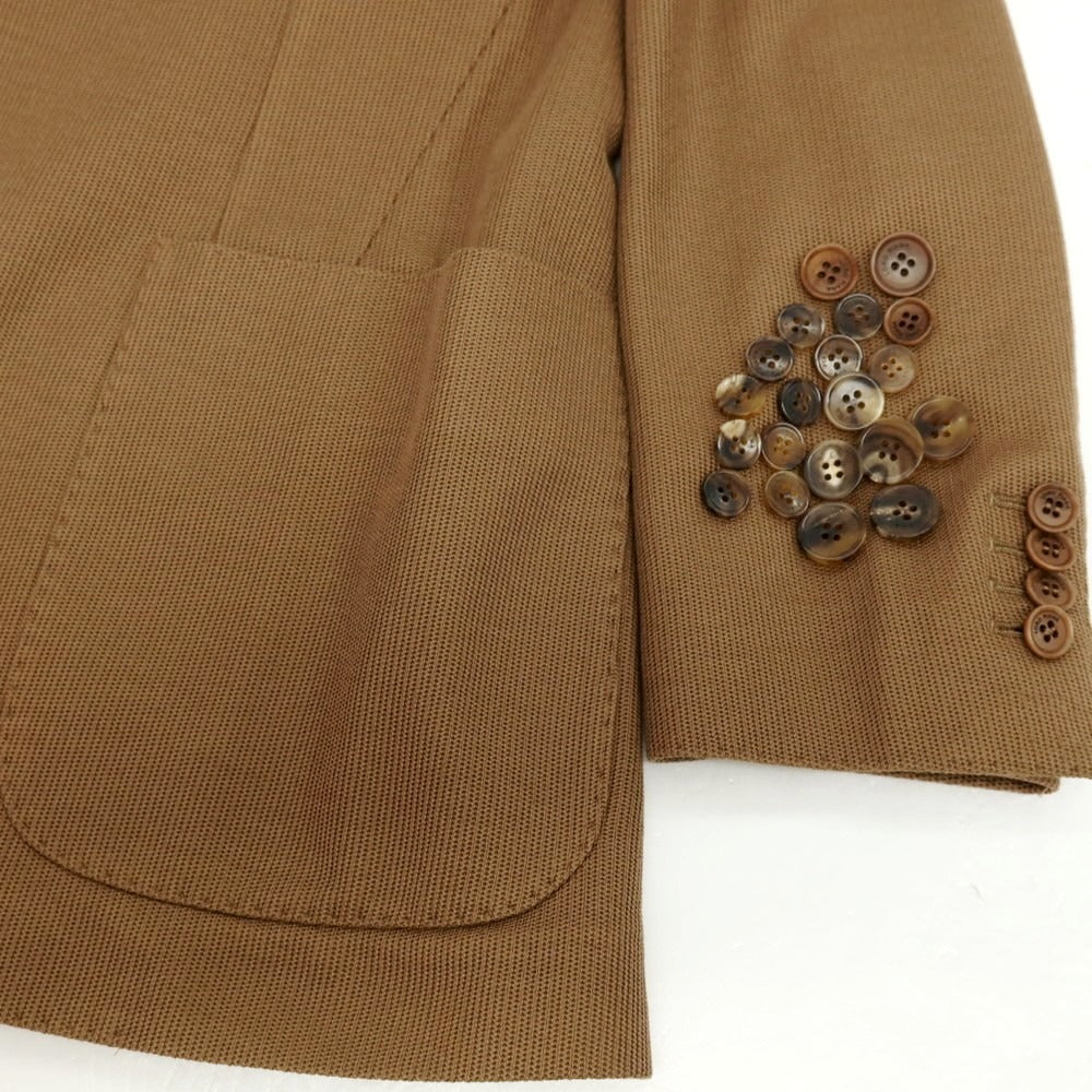 【中古】ロロピアーナ Loro Piana コットンシルクジャージー カジュアルジャケット ブラウン【サイズ46】【 状態ランクB 】【 メンズ 】